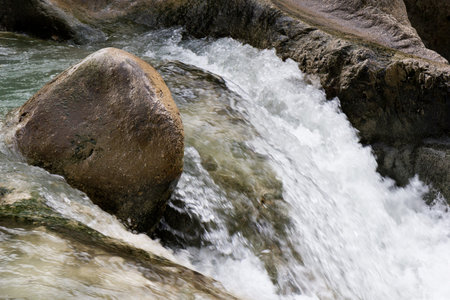 river gorge in detail matese park