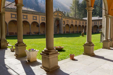 ancient monastery of borgo di rio italyのeditorial素材