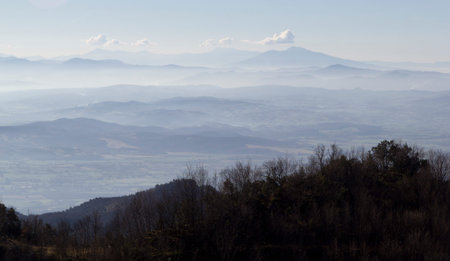 mountain view in matese parkの写真素材