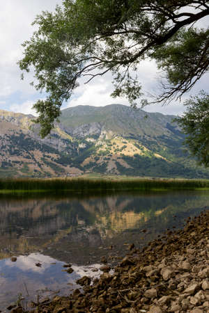 mountain lake in matese parkの写真素材