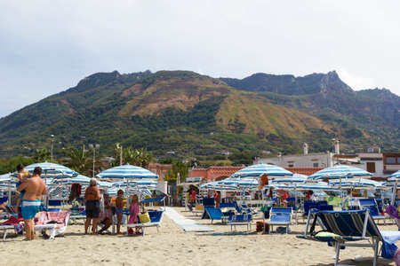 ischia forio italy chiaia beach epomeoのeditorial素材