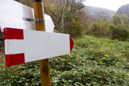 empty signboard cai signal trailの写真素材