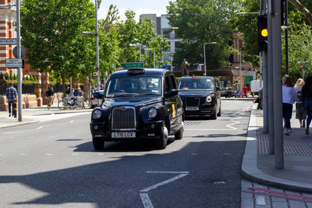 England London 21 june 2019  taxi on a street