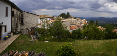 typical italian village Guardiaregia in the province of Campobasso in Molise