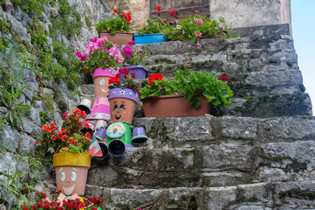 November 6, 2022 carpinone in Molise, a typical Italian mountain village detailの写真素材