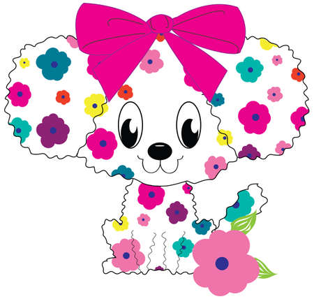 Illustration of cute dogのイラスト素材
