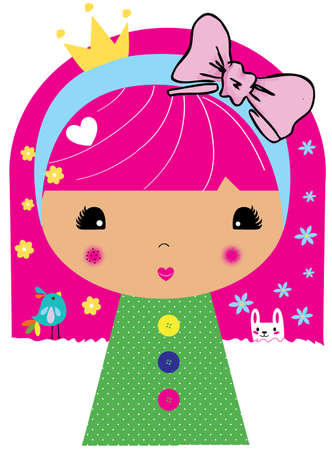 cute girlのイラスト素材