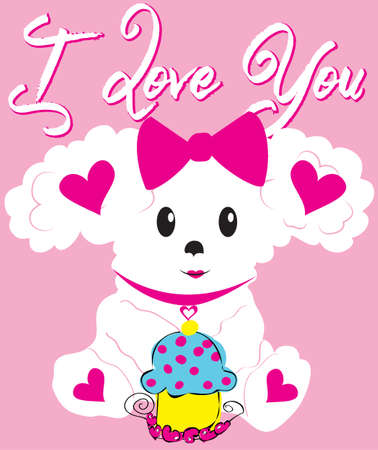 Illustration of cute puppyのイラスト素材