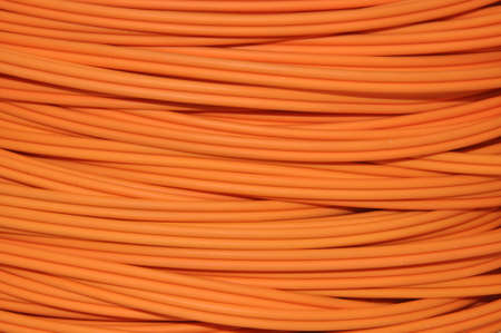 Roll of an optical cable to the intelligent networkの写真素材