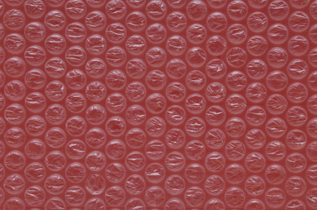 red bubble wrap for the protection of shipments