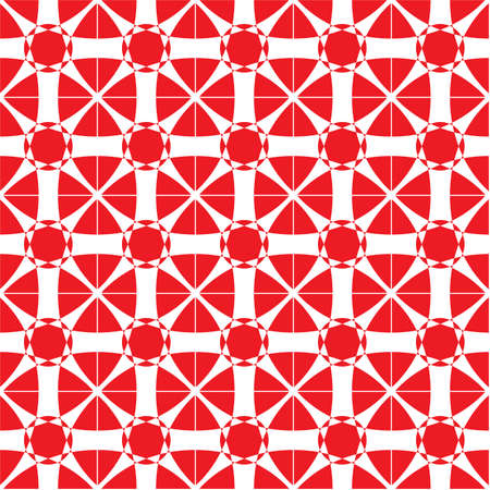 Red mosaic pattern on the paper, wallpaper, ceramicsのイラスト素材