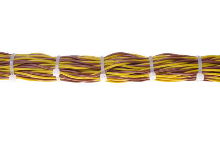 Bundle of cables with cable ties