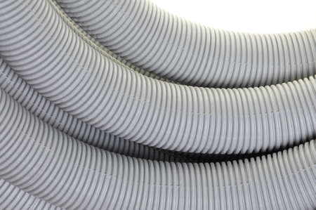Corrugated pipe for electrical installationsの写真素材