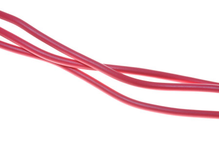 Electric current cable, power lineの写真素材