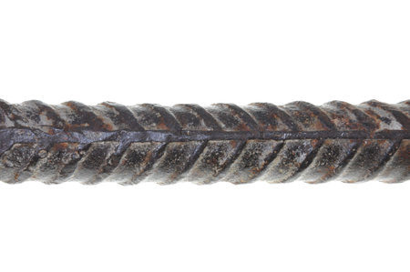 Reinforced steel rot isolated on white background