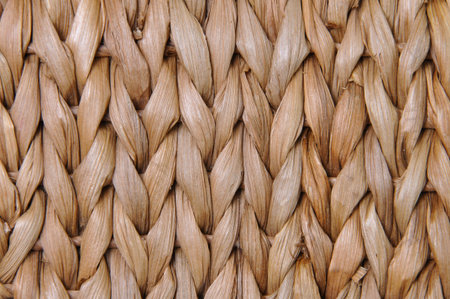 Wicker texture in handcraft background 