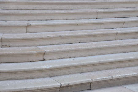 Stone stairs in the Italian town の写真素材