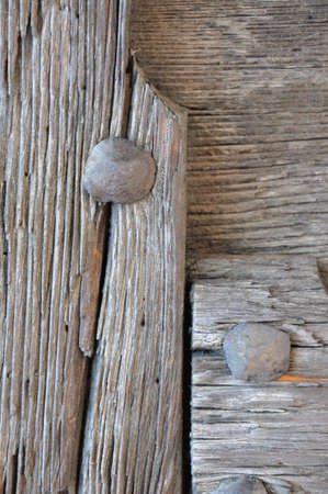 Detail of ancient wooden door の写真素材