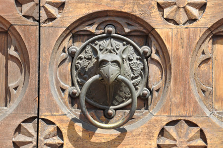 Door knob w Trydent, Italy の写真素材