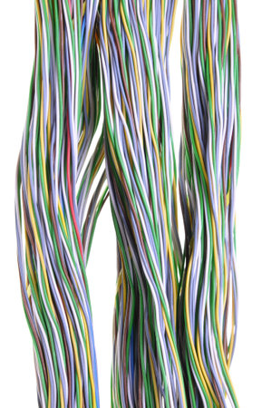 Swirl cable isolated on white background 