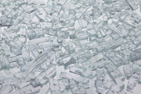 Pieces of broken glass texture background