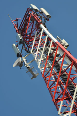 Communication systems on telecommunications tower 