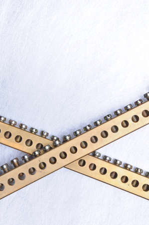 Metal background with place for textの写真素材