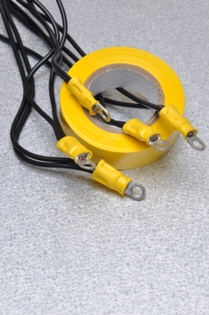 Cables and tape for use in electrical installations with place for text