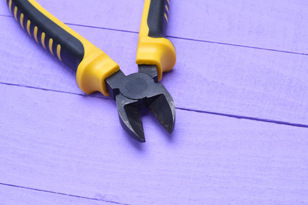 Tools for electrical installation on wooden board