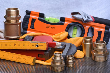 Tools to work on heating systems and plumbing