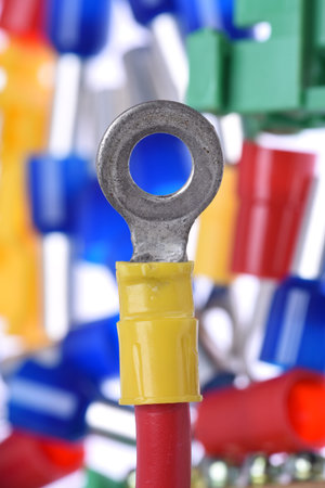 Closeup of Crimp Terminals electrical accessories