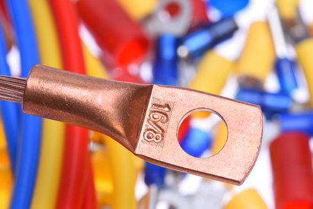 Closeup of Crimp Terminals electrical accessories