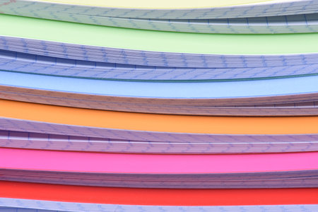 Stack of exercise booksの写真素材