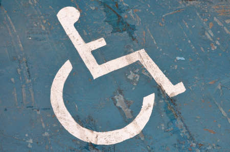 Disabled parking permit signの写真素材