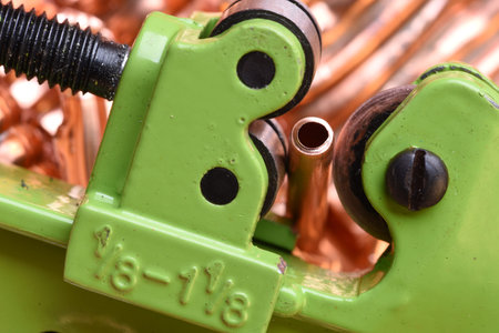 Pipe Cutter Tool Closeupの写真素材