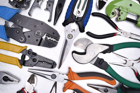 Set of cutter tools top view