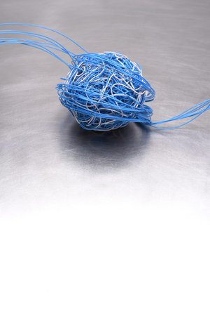 Ball of global cable network conceptの写真素材
