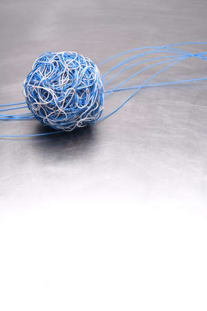 Ball of global cable network conceptの写真素材
