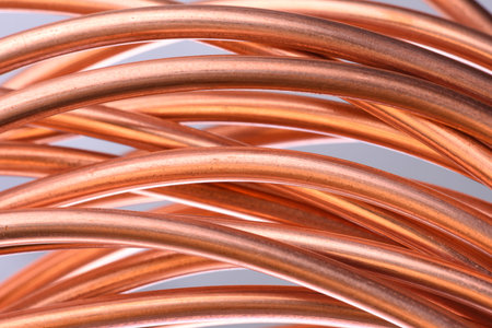 copper wireの写真素材