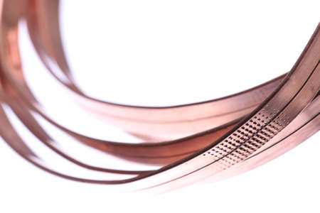 Copper isolated on white backgroundの写真素材