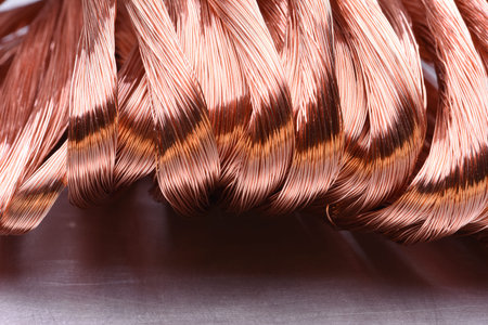 Copper wire raw materials and metals industry