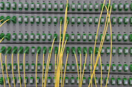 Optical distribution panels with optical fiber at passive optical network