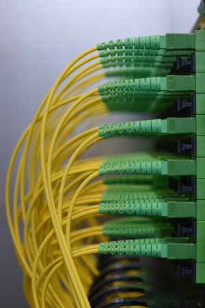 Optical distribution panels with optical fiber at passive optical network