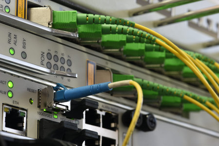 Optical fiber network cables with patch cords