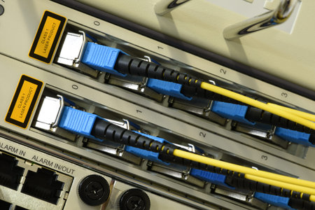Telecommunication IP Technology, Optical Line Unit with Fiber Optical Network Cables