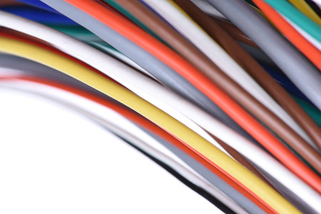 Colored cable in telecommunication network system