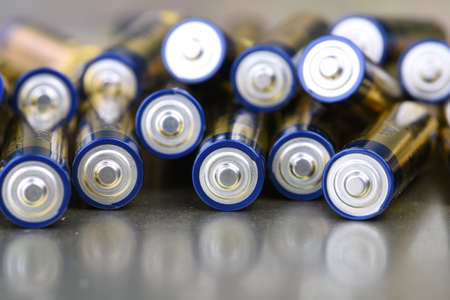 Group of alkaline batteries AAAの写真素材