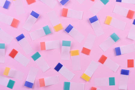 Many colorful stickers background