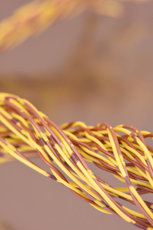 Swirl colored electrical wire cable