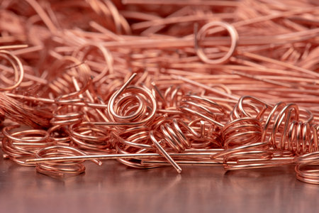 Scrap of copper recycling industry materials